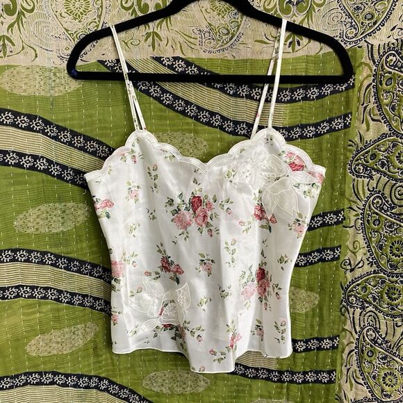Rare Victoria’s Secret Gold Label 2 Piece Floral Pajama Set Size Small - Picture 2 of 14